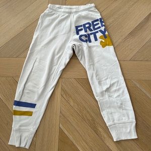 Free City cropped cream sweatpants size XS